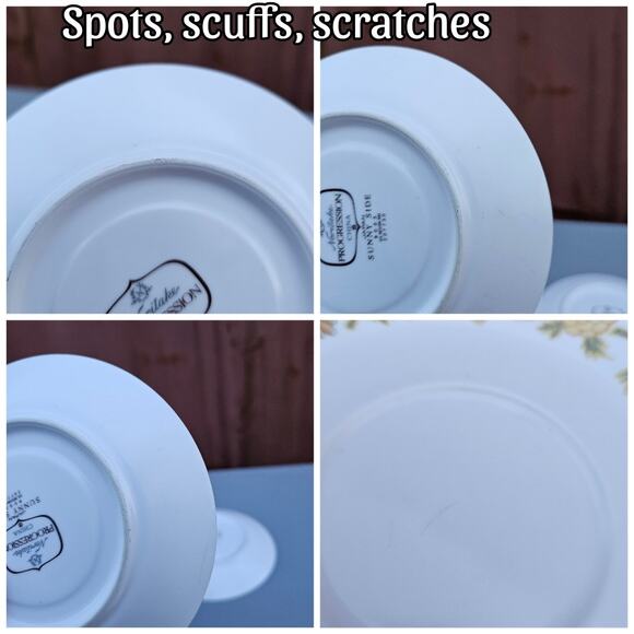 Vtg China Noritake Japan Sunny Side 9003 Floral Pattern Lot 8 piece Cups Saucer - Picture 10 of 11